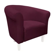 Fotele - ATOS Fotel Milo Mikrofaza 11 fioletowy nogi 15 białe - miniaturka - grafika 1