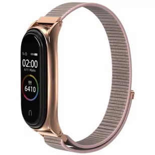 Tech-Protect Pasek Nylon do Xiaomi Mi Band 5 rose gold - Akcesoria do smartwatchy - miniaturka - grafika 2