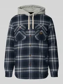 Kurtki męskie - Kurtka koszulowa o kroju regular fit z kieszeniami na piersi - miniaturka - grafika 1