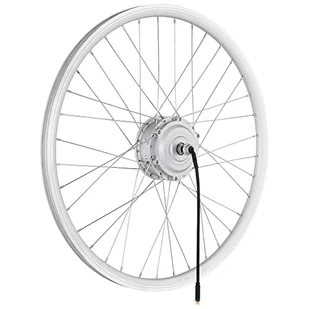 windmeile E-Bike Ko³o Przednie Z Silnikiem W Pia¶cie, Szprychowe, Srebrne, 28', 48V/250W, E-Bike, Rower Elektryczny, Pedelec - Rowery elektryczne - miniaturka - grafika 1