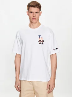 Champion T-Shirt 218923 Biały Relaxed Fit - Koszulki męskie - miniaturka - grafika 1