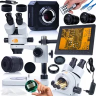 Mikroskopy i lupy - Rosfix Zestaw mikroskopowy Mercury Pro MSMP-T-PS1 +kamera ORION Pro KMOP-HDMI-USBI Seria Plantes PRO+uchwyt do wyświetlacza 196mm+wyświetlacz 8" - miniaturka - grafika 1