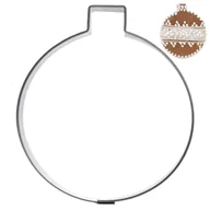 Formy do ciast - Wykrawacz do ciastek stalowy bombka 7 cm - miniaturka - grafika 1