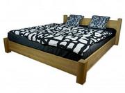 Łóżka - Nowoczesne łóżko dębowe lite 140-160 x 200 - miniaturka - grafika 1