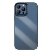 Etui i futerały do telefonów - Baseus Crystal Phone Case pancerne etui do iPhone 13 Pro z żelową ramką niebieski ARJT000703 - miniaturka - grafika 1