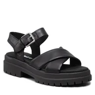 Sandały damskie - Timberland Sandały London Vibe X Strap TB0A2QVJ015 Black Full Grain - miniaturka - grafika 1