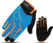 Rękawiczki rowerowe - Vivo Rękawiczki rowerowe SB-05-9517-E niebiesko-pomarańczowe r. L 4962551 - miniaturka - grafika 1