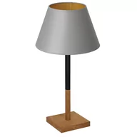 Lampy stojące - Luminex Table lamps 3751 lampa stołowa lampka 1x60W E27 czarny/szary/naturalny/złoty - miniaturka - grafika 1