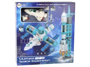 Misja Kosmiczna Zestaw Kosmiczny Rakieta Kosmonauta Kosmos Wyrzutnia 29 ele - Modele zdalnie sterowane - miniaturka - grafika 8
