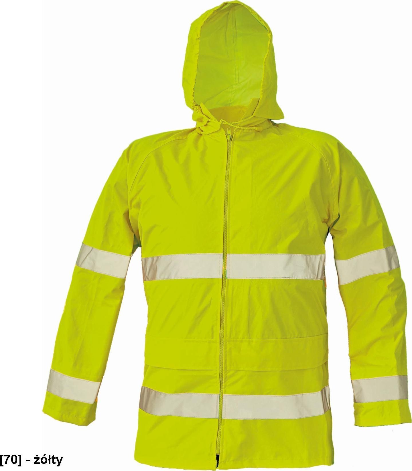 CERVA GORDON kurtka wodoodporna, lekka Hi-Vis 100% poliester/PU - żółty M