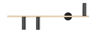 Aldex TREVO 3 BLACK BRASS 1083Y40 kinkiet 3x35W/GU10  IP20 - Lampy ścienne - miniaturka - grafika 1