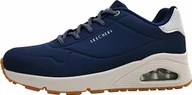 Trampki damskie - Skechers damskie trampki slip-on UNO SHIMMER AWAY niebiesko-białe, Kolor:niebieski, Rozmiar EU:36 - miniaturka - grafika 1