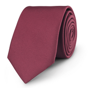 Krawaty i muchy męskie - Krawat Plain Bordo - marka niezdefiniowana - miniaturka - grafika 1