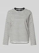 Bluzki damskie - Bluzka z długim rękawem i okrągłym dekoltem model ‘LUCE’ - miniaturka - grafika 1