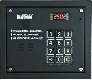 Laskomex CP-2503R czarna Panel audio z czytnikiem kluczy RFID - Akcesoria do domofonów i wideodomofonów - miniaturka - grafika 1
