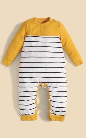 SHEIN KOMBINEZON NIEMOWLĘCY W PASKI CASUAL 74 V3P