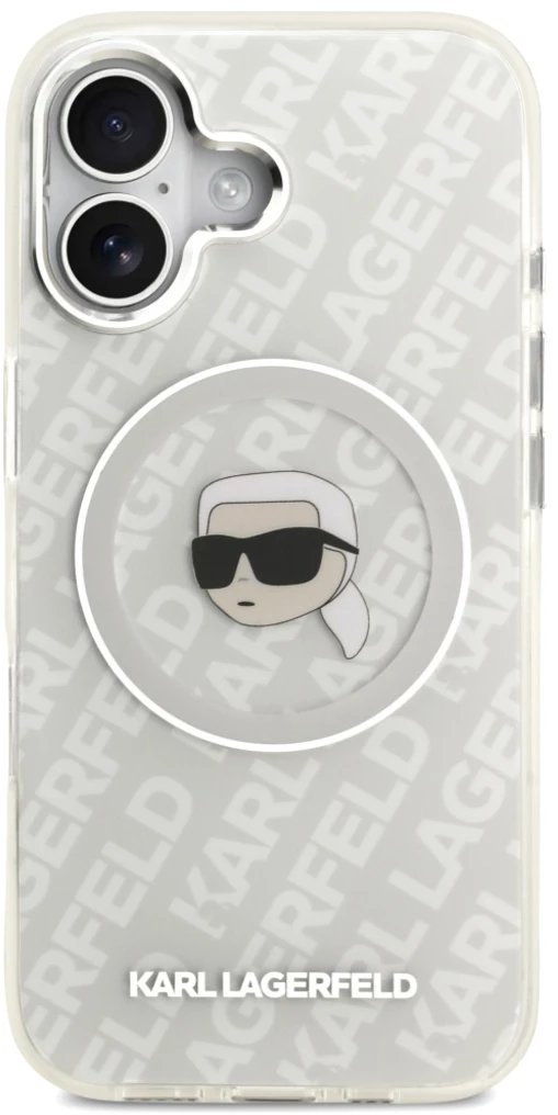 Etui Karl Lagerfeld IML Karl Head Logo MagSafe do iPhone 17 szary
