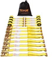 Sprzęt podróżny i transportery dla psów - Pasy transportowe mocujące z napinaczem zestaw 8 szt. 4,6m 2T - miniaturka - grafika 1