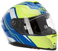 Kaski motocyklowe - PREMIER HELMET HYPER BP 12, żółty/jasnoniebieski/biały, M+ - miniaturka - grafika 1
