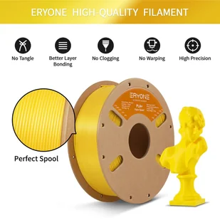 ERYONE 1.75mm High Speed PLA  3D Printing Filament 1KG Yellow - Filamenty i akcesoria do drukarek 3D - miniaturka - grafika 5