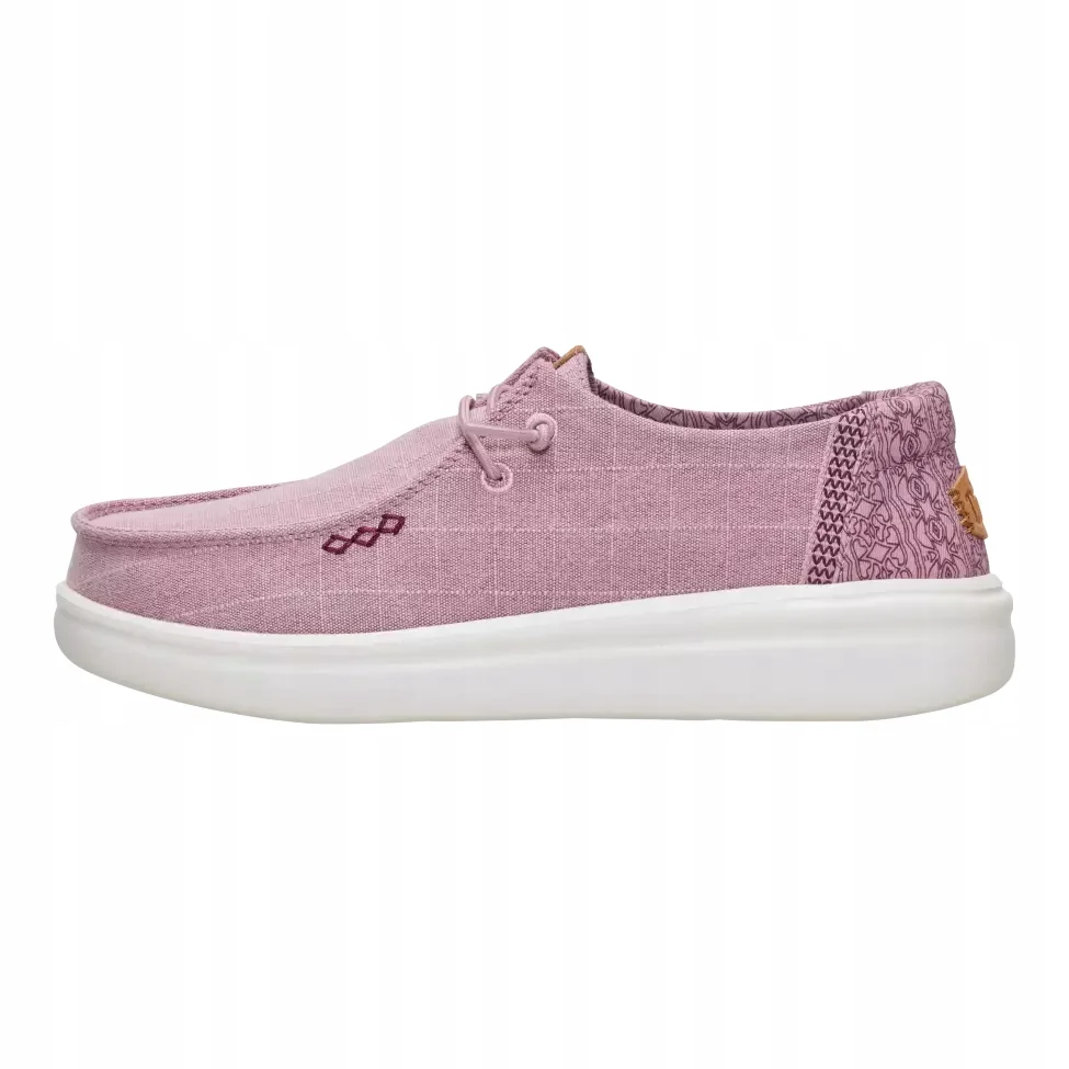 HeyDude Damskie Buty Mokasyny Wsuwane Wendy Rise Chambray Grid 42