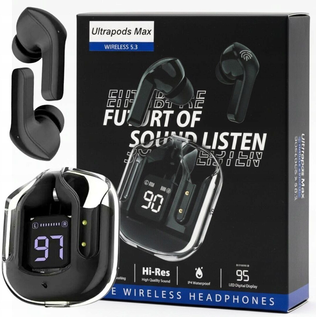 Nedis A14_tds0859_Czarne douszne słuchawki BlackPods