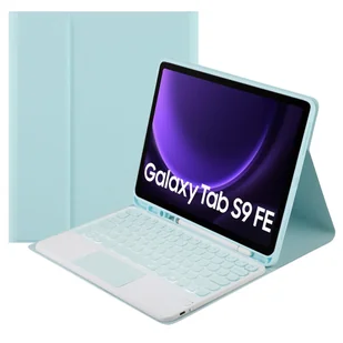 Etui z klawiaturą Bluetooth touchpad do Samsung Galaxy Tab S9 FE (Niebieskie) - Etui do tabletów - miniaturka - grafika 1
