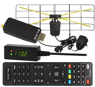 Tuner DVB-T2 BLOW 7000FHD MINI H.265 HEVC + antena pokojowa - Tunery DVB-T - miniaturka - grafika 1