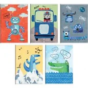 Zeszyty szkolne - Top-2000 Zeszyt A5/32K linia Boy's card (10szt) TOP2000 - miniaturka - grafika 1