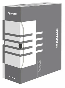 Donau . Pudło archiwizacyjne, karton, A4 120mm - szare - Artykuły biurowe - miniaturka - grafika 2
