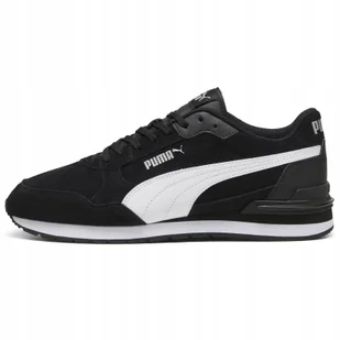 Buty męskie sportowe Puma St Runner 39966501 zamszowe czarne 44.5 - Buty sportowe męskie - miniaturka - grafika 1