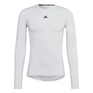 Koszulki męskie - adidas Męska koszulka z długim rękawem Tf LS Tee, biała, XXL, biały, XXL - miniaturka - grafika 1