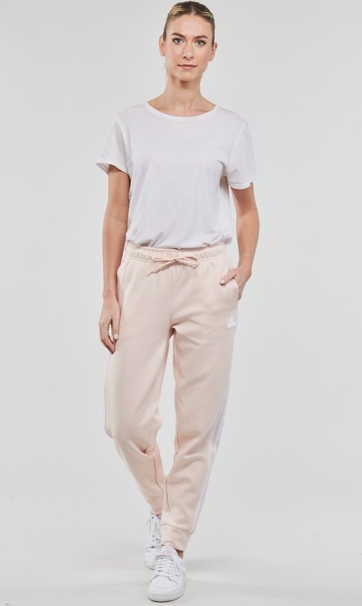 Spodnie damskie dresowe Adidas beżowe jasne rozmiar XS bawełniane