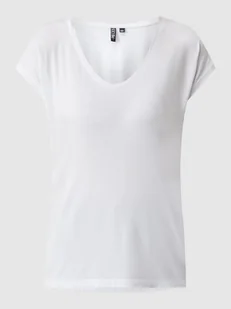 T-shirt z dodatkiem streczu model ‘Billo’ - Koszulki i topy damskie - miniaturka - grafika 1