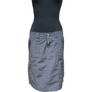 ESPIRIT Spódnica Midi Wygodna Stylowa z Kieszeniami Szara Rozmiar 38 - Spódnice ESPIRIT Spódnica Midi Wygodna Stylowa z Kieszeniami Szara Rozmiar 38 - Spódnice - miniaturka - grafika 1