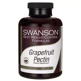SWANSON Health Pektyny Grapefruita Grapefruit Pectin 1000mg 240 Tabletek - Suplementy naturalne - miniaturka - grafika 1