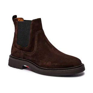 Tommy Hilfiger Skórzane sztyblety - Sztyblety męskie - miniaturka - grafika 1