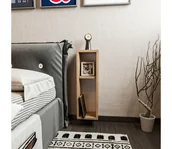 Szafki nocne - Szafka nocna TURRA 65x20 cm brązowa - miniaturka - grafika 1