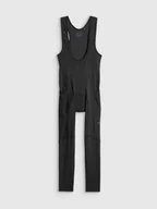 Spodenki rowerowe - 4F Długie spodnie kolarskie z szelkami damskie - czarne XS - miniaturka - grafika 1