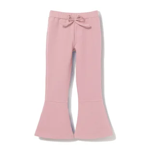 Dzwony, legginsy rozszerzane różowe 104 - Legginsy - miniaturka - grafika 1