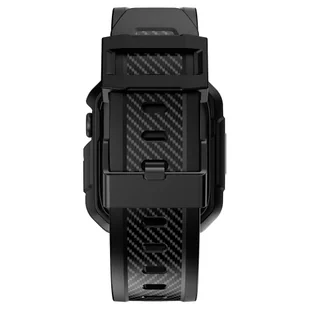 Kingxbar CYF106 2w1 pancerne etui Apple Watch SE, 8, 7, 6, 5, 4, 3, 2, 1 (41, 40, 38 mm) z paskiem czarne - Akcesoria do smartwatchy - miniaturka - grafika 4