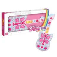 Instrumenty muzyczne dla dzieci - GITARA INTERAKTYWNA DLA DZIECI MOTYLEK EFEKTY ŚWIETLNE INSTRUMENT MUZYCZNY - miniaturka - grafika 1