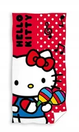 Okrycia kąpielowe dla dzieci - RĘCZNIK bawełniany HELLO KITTY 70x140 cm - miniaturka - grafika 1