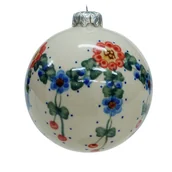 Bombki - Ceramiczna bombka duża Ceramika Bolesławiec - miniaturka - grafika 1