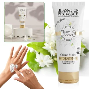 Jeanne en Provence - Jasmin Secret Nawilżający, naturalny krem do rąk o zapachu jaśminu 75ml - Kremy i maski do rąk - miniaturka - grafika 1