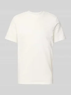 T-shirt z prążkowanym okrągłym dekoltem - Koszulki męskie - miniaturka - grafika 1