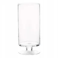 Świeczniki - Świecznik szklany na nodze Koktajlowy 25cm fi 12cm - miniaturka - grafika 1