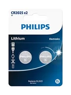 Baterie i akcesoria - Philips Bateria Pastylkowa CR2025P2/01B Lithium (2szt)- - miniaturka - grafika 1