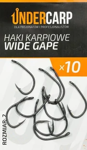 Undercarp Teflonowe haki karpiowe Wide Gape 2 - Inne akcesoria dla wędkarzy - miniaturka - grafika 1