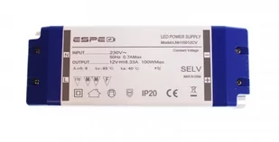 Zasilacz LED 12V 8,3A 100W ESPE LNH10012CV - Zasilacze i transformatory - miniaturka - grafika 1